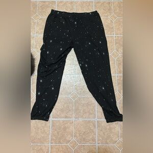 Sparkly black leggings